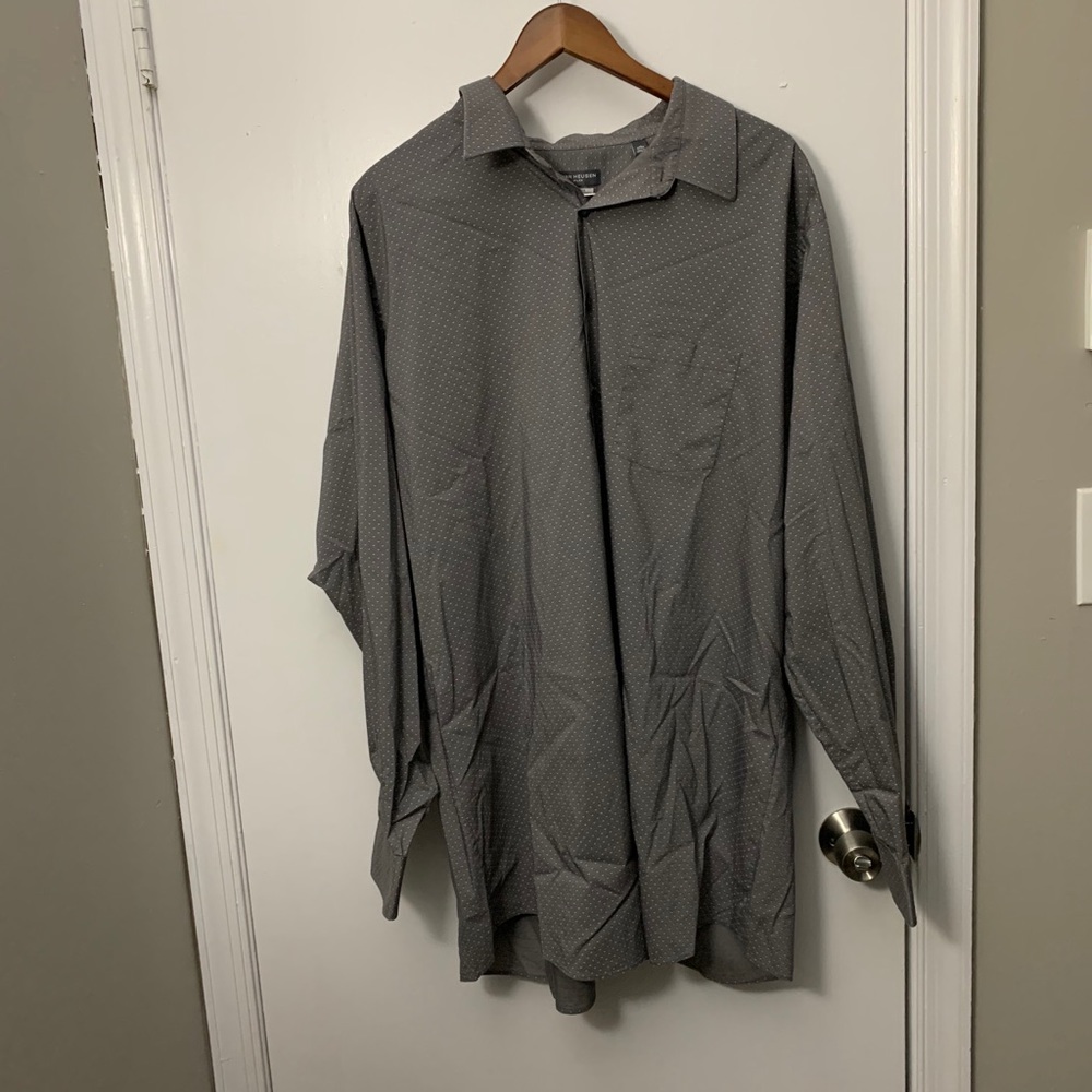 Van Heusen Long Sleeve Dress Shirt (3XLT)